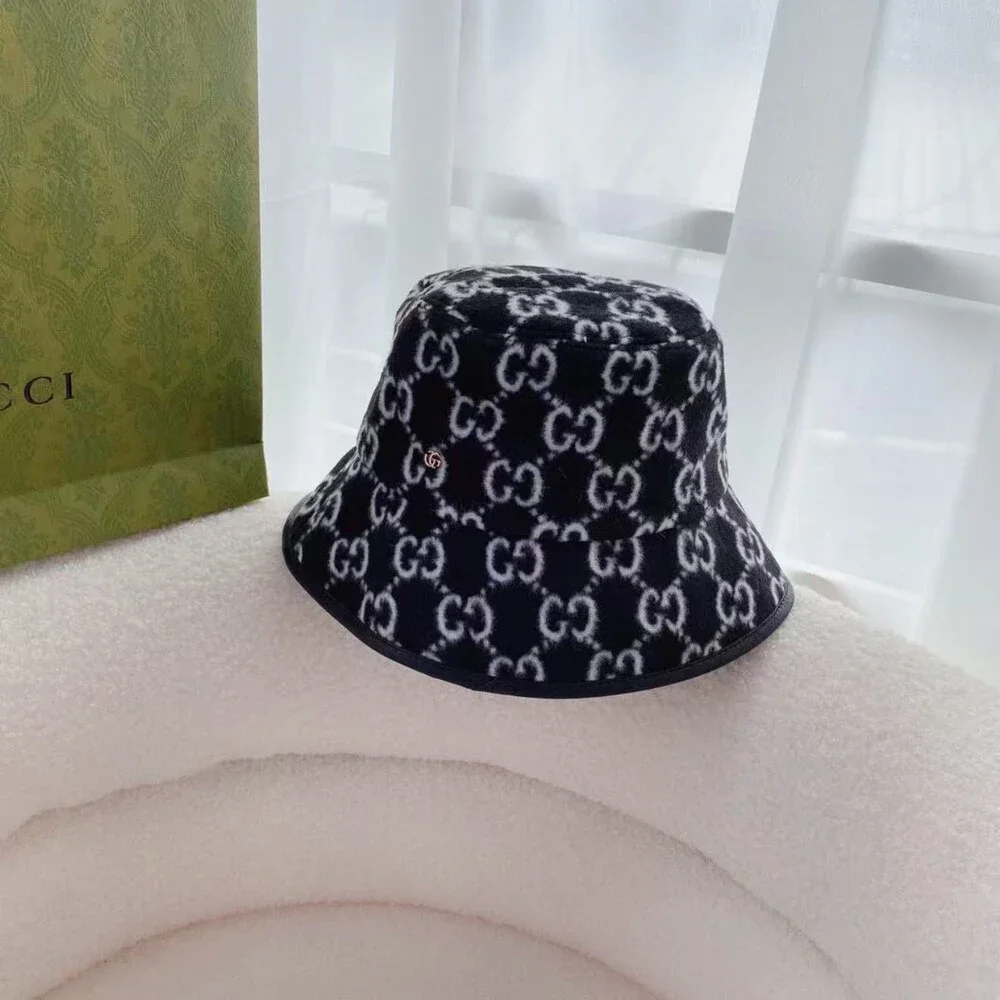 Gucci GG Pattern Wool Bucket Hat - Picture 4 of 4